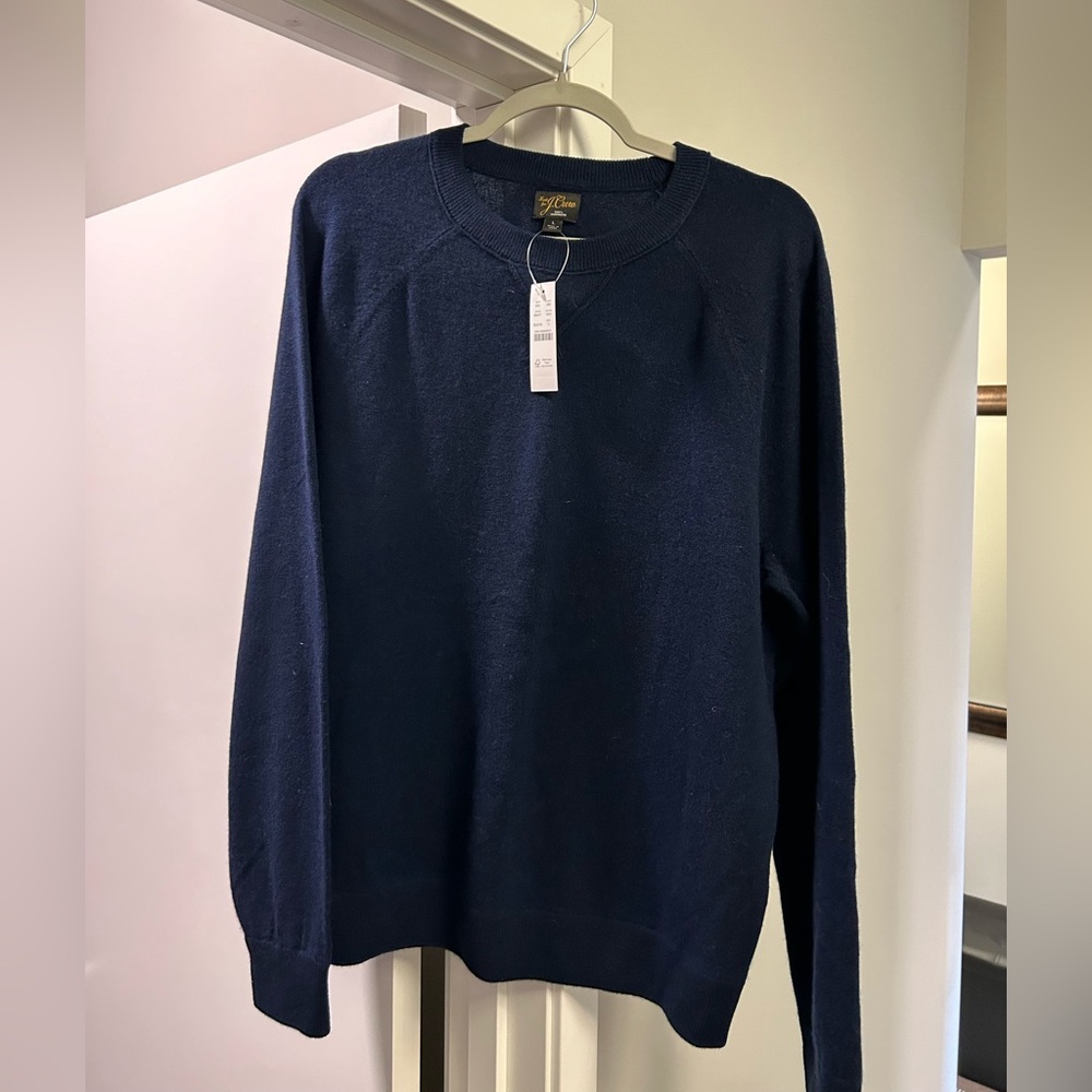 Jcrew men’s 100% cashmere crew neck sweater